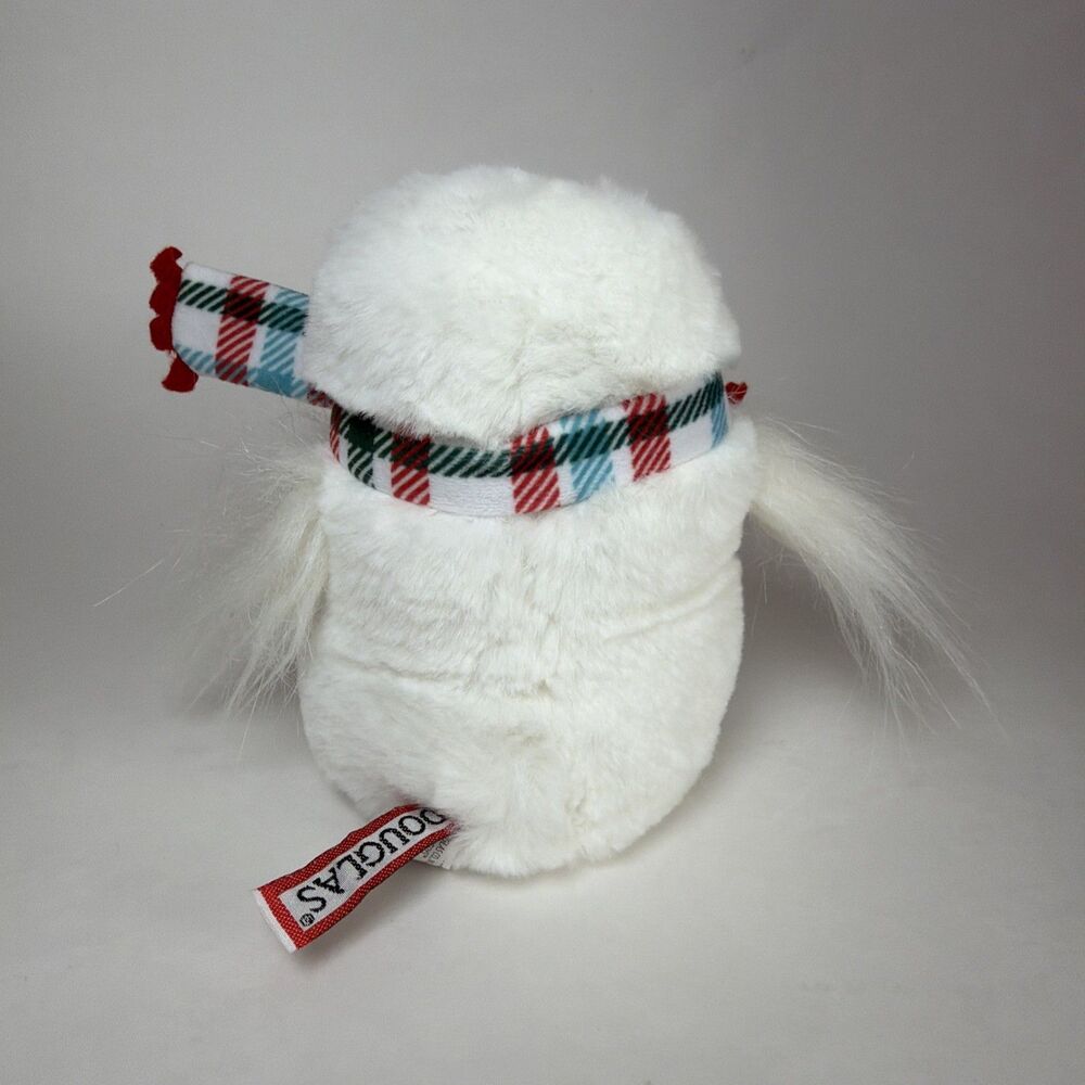 Douglas Cuddle Toy Winter Friends White Owl #9760O Scarf Stuffed Plush Toy - Picture 5 of 6